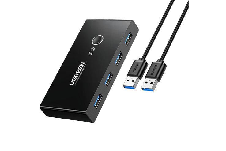UGREEN 30768 2 In 4 Out USB 3.0 Sharing Switch Box