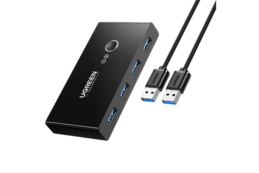 UGREEN 30768 2 In 4 Out USB 3.0 Sharing Switch Box