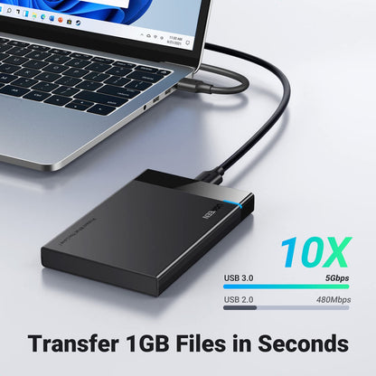 UGREEN 30848 Hard Drive Enclosure, 2.5 Inch Hard Disk Case HDD SSD Reader