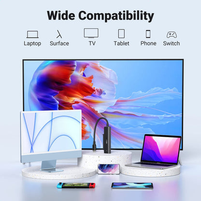 UGREEN 70610 SATA to USB Adapter, USB C SATA USB 3.1 Gen 1 Cable to 2.5 inch SATA III HDD SSD Hard Drive, Type-C (7+15) Pin SATA III Converter 5Gbps High Speed Transfer, Support UASP, Driver-Free, 1.5FT