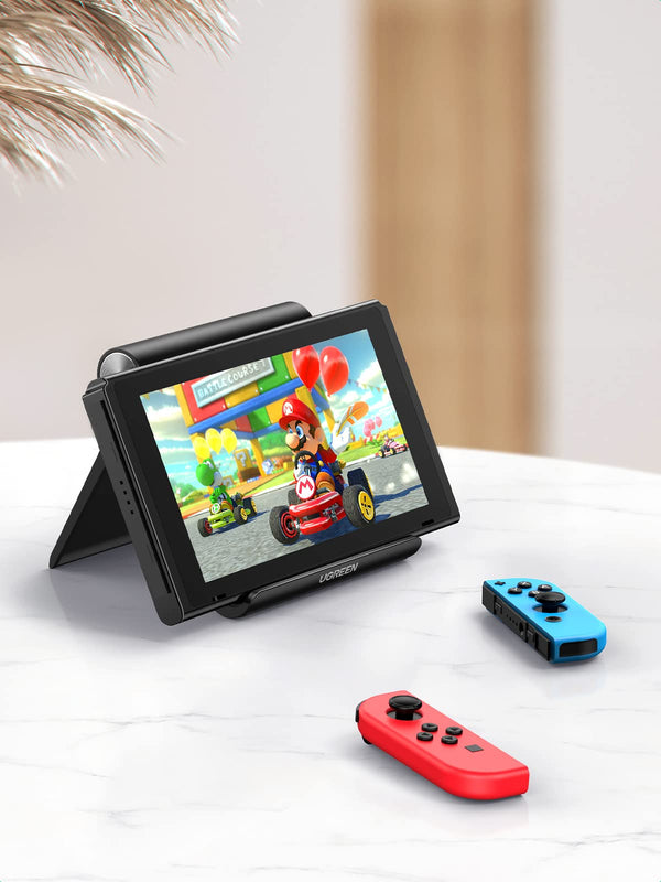 UGREEN Tablet Stand Holder Adjustable Protable Desktop Holder Dock Compatible for iPad 10.2 iPad Pro 11 Inch iPad 9.7 iPad Mini 5 4 3 2 iPad Air Nintendo Switch iPhone 13 12 Pro Max 11 XS XR Black