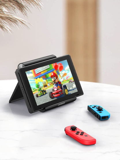 UGREEN Tablet Stand Holder Adjustable Protable Desktop Holder Dock Compatible for iPad 10.2 iPad Pro 11 Inch iPad 9.7 iPad Mini 5 4 3 2 iPad Air Nintendo Switch iPhone 13 12 Pro Max 11 XS XR Black