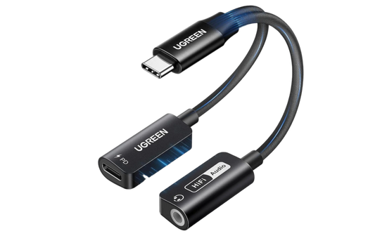 UGREEN USB-C to 3.5mm Audio Adapter with Power Delivery