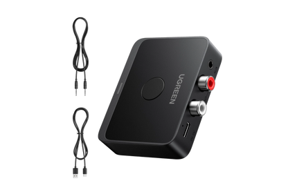 UGREEN Bluetooth 6.0 Audio Receiver LDAC Hi-Res Stereo Adapter | Dual Connection, 3.5mm and RCA Outputs, 15H Battery Life, Fireproof Shell, For Speaker, Amplifier, Car Stereo