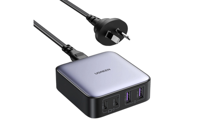 UGREEN 15611 65W USB C Charger, 4 Ports Nexode GaN II Charging Station, Fast Laptop Charger for iPhone 16 Pro Max/15 Pro/14, Galaxy S24 Ultra, Pixel 9/8, iPad Pro, MacBook Pro, Steam Deck, Laptops, Tablets
