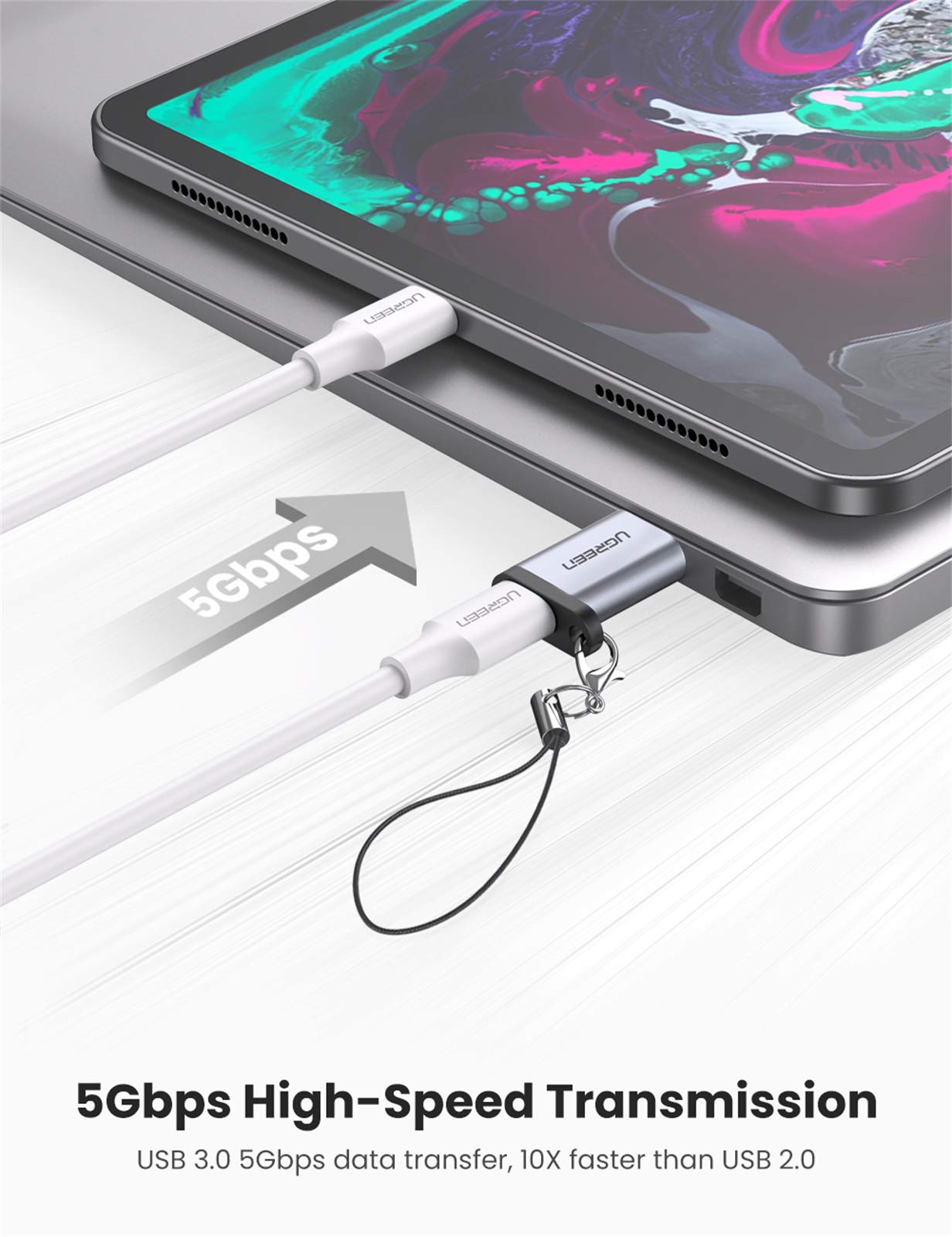 UGREEN USB C 180 Degree U-Shape Adapter - Thumbnail 2