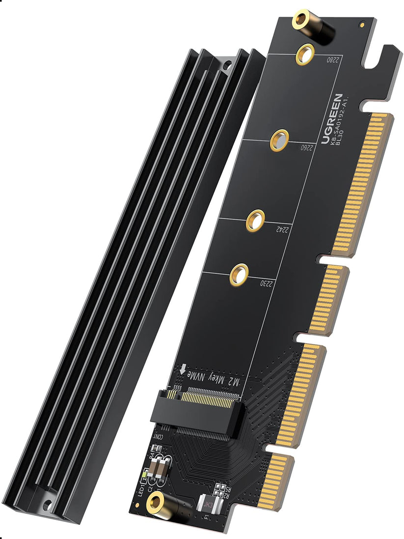 UGREEN NVMe PCIe Adapter, M.2 SSD M Key and M+B Key to PCIe 4.0 Adapte ...