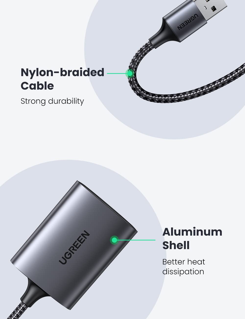 Ugreen 2 in 1 USB SD Card Reader