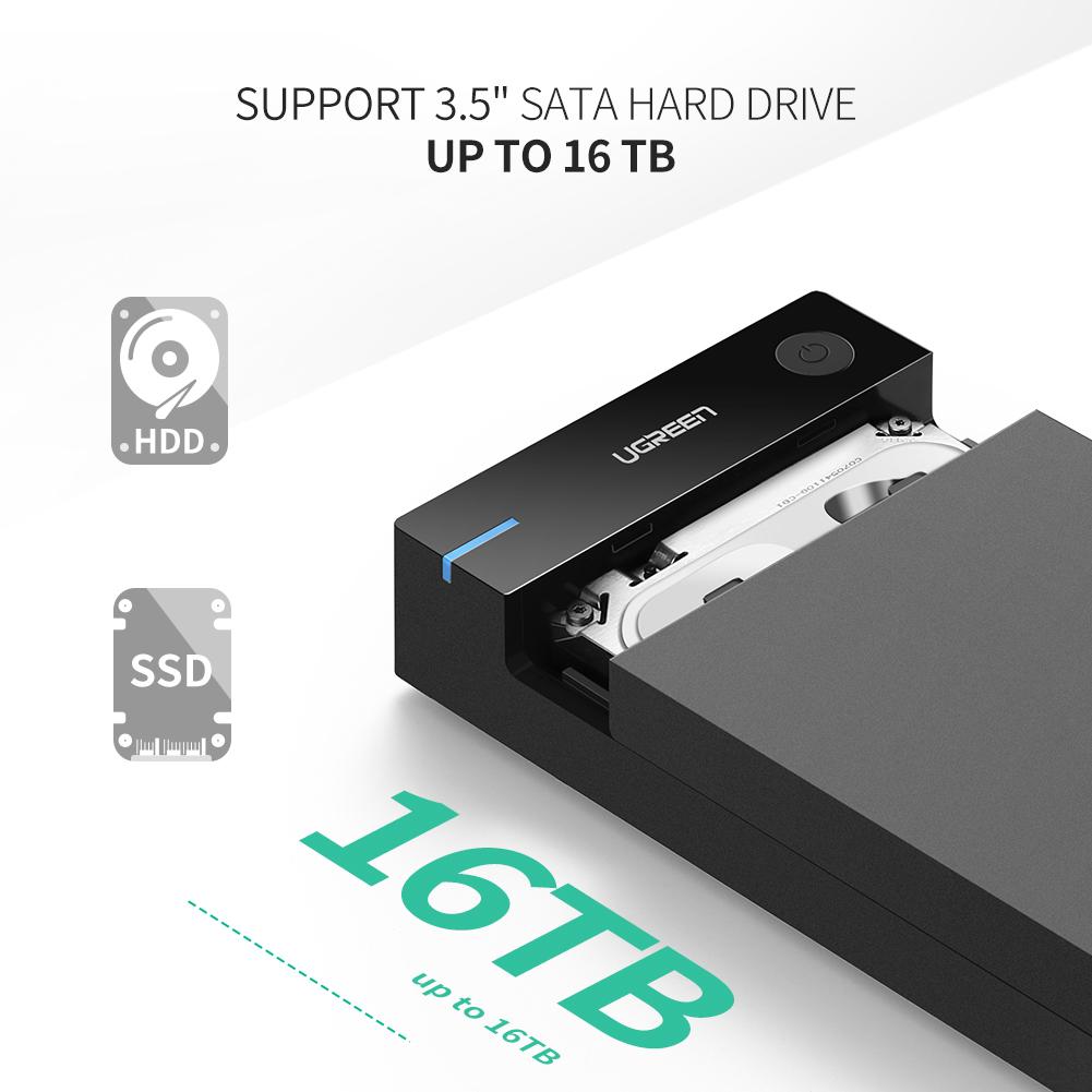 Ugreen 3.5 Inches USB 3.0 Hard Drive Enclosure