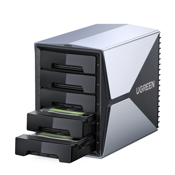 UGREEN 5 Bay USB-C to SATA HDD SSD RAID Enclosure