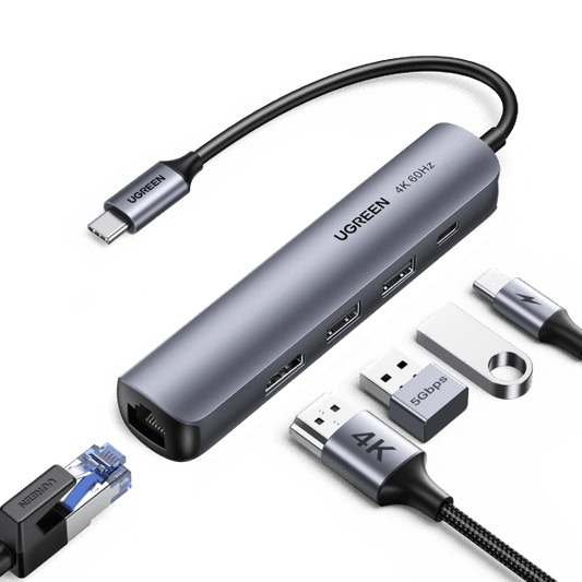 Ugreen 5-in-1 4K HDMI USB C Hub