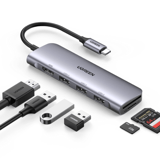 Ugreen 6-in-1 4K HDMI USB C Hub