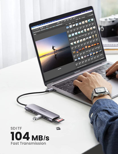 Ugreen 6-in-1 4K HDMI USB C Hub