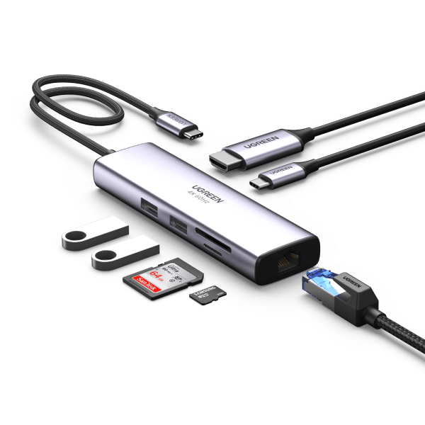 Ugreen 7-in-1 4K HDMI USB C Hub