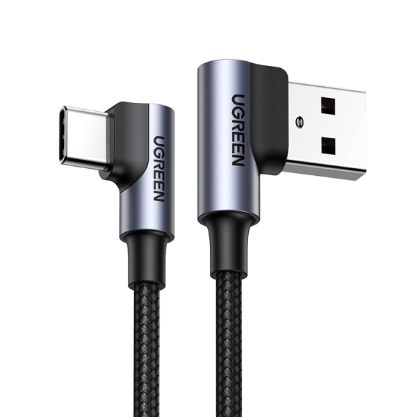 UGREEN USB A to USB C 2-Pack 90 Degree Cable