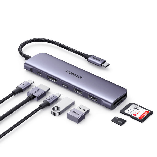 Ugreen USB C 7 in 1 Hub With Card Reader