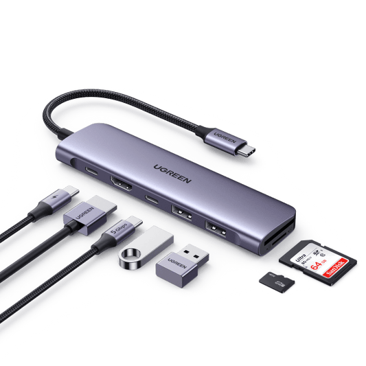 Ugreen USB C 7 in 1 Hub With Card Reader