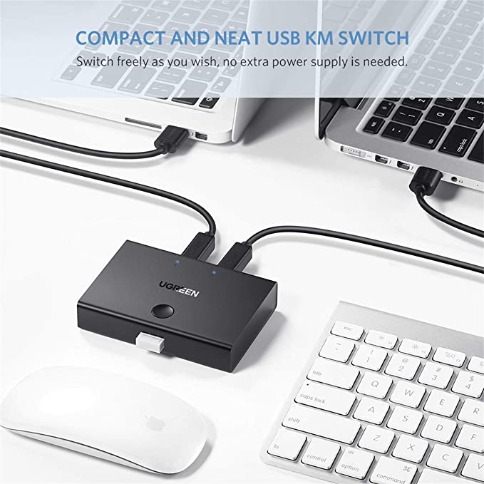 Usb Km Switch UGREEN 30345 USB Switch Selector, KM Switcher Box 2 in 1 Out USB 2.0 S ...